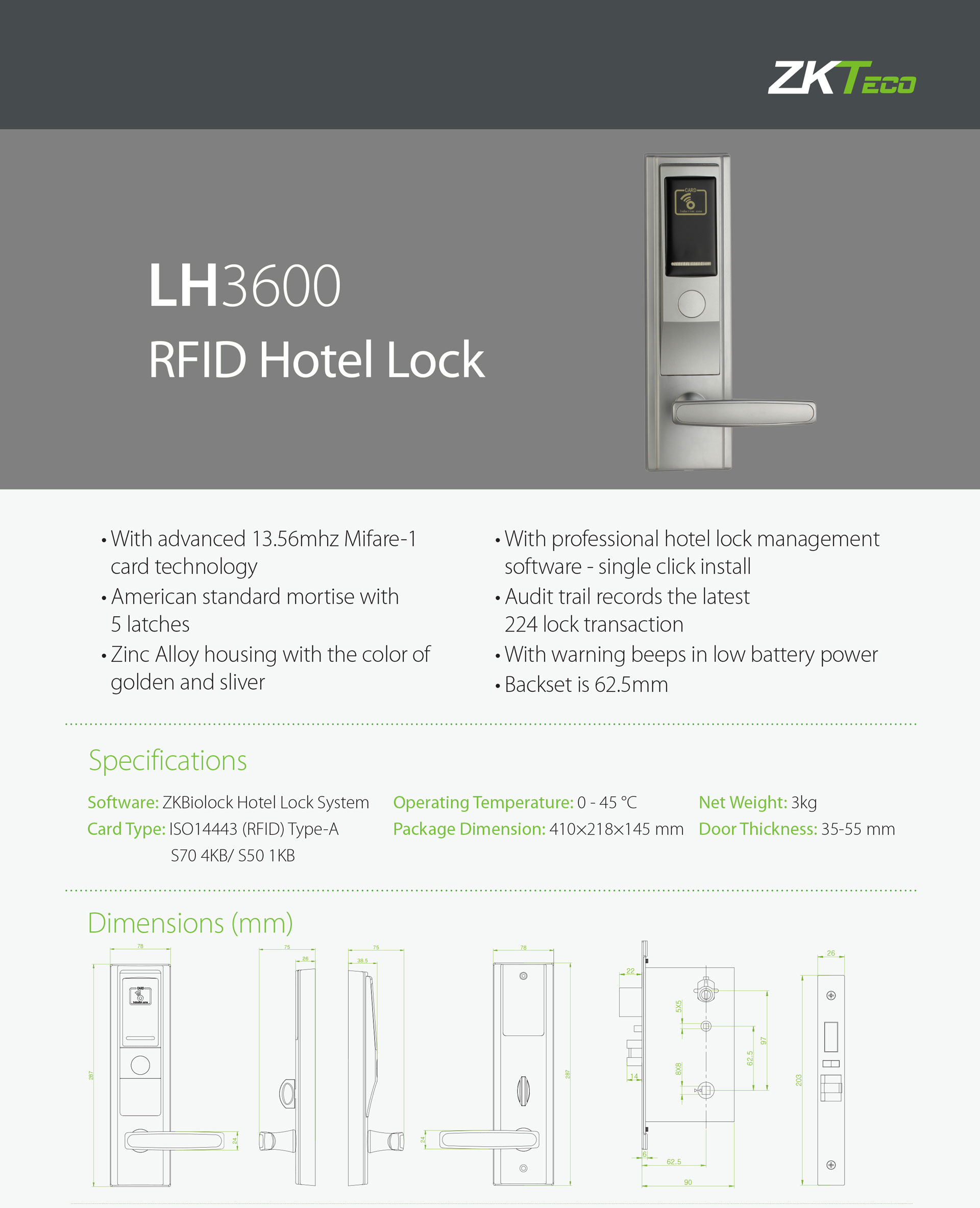 Hotel Door Lock Suppliers LH3600