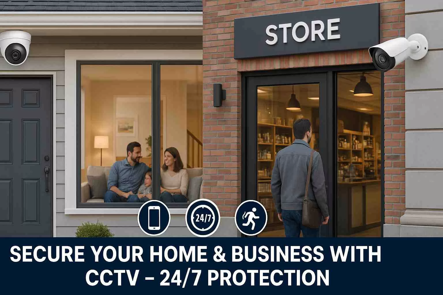 CCTV camera for home and business security.