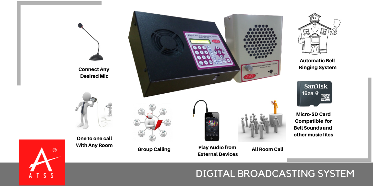 Digital Bell & Broadcasting System, Automatic School Bell System Chennai