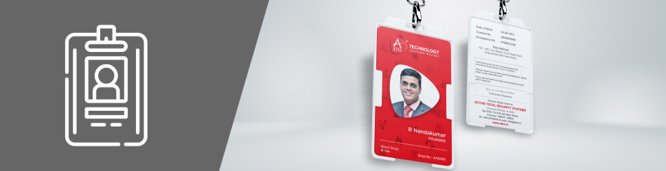 Employee Photo ID Card Design in Chennai, Staff RFID Identity Cards, Company ID Card Printing Near me, ID Cards Maker Near Me, ATSS Chennai India.