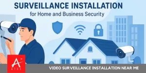 Professional video surveillance installation near me for home and business security