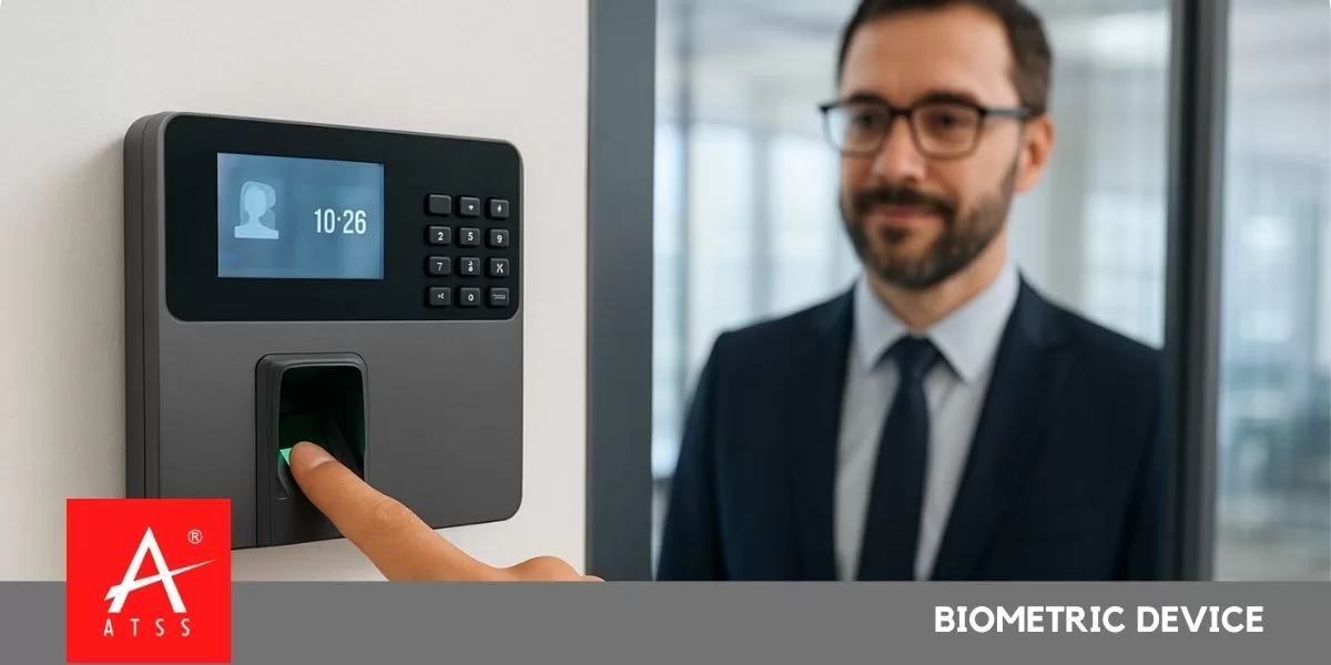 Biometric device used for employee attendance and office security