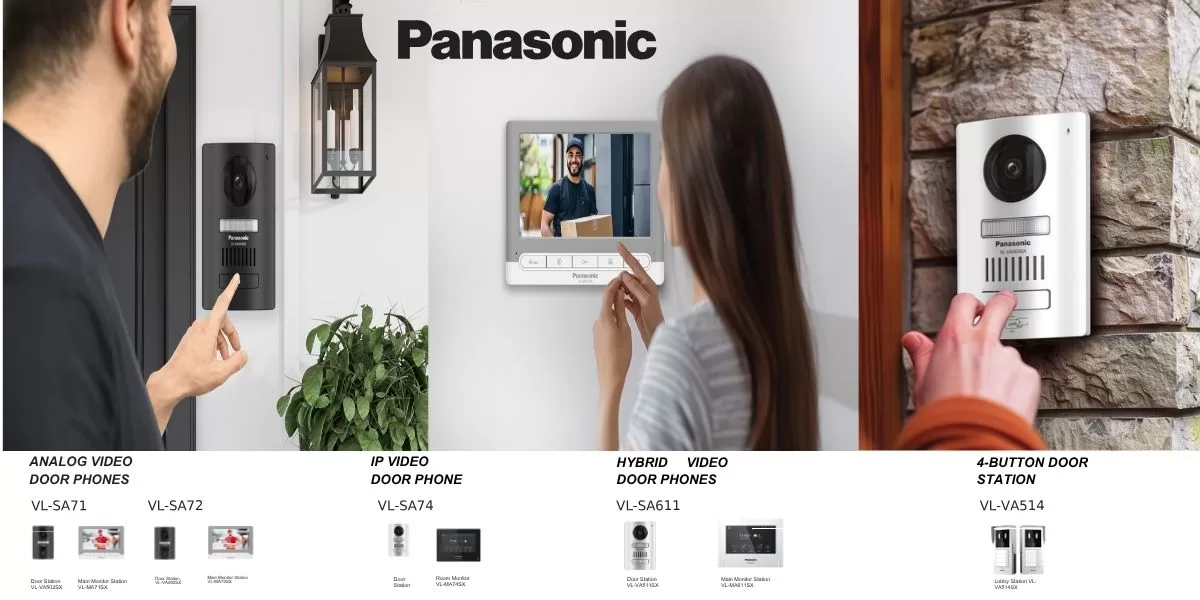 Panasonic Video Door Phone system with monitor and door station.