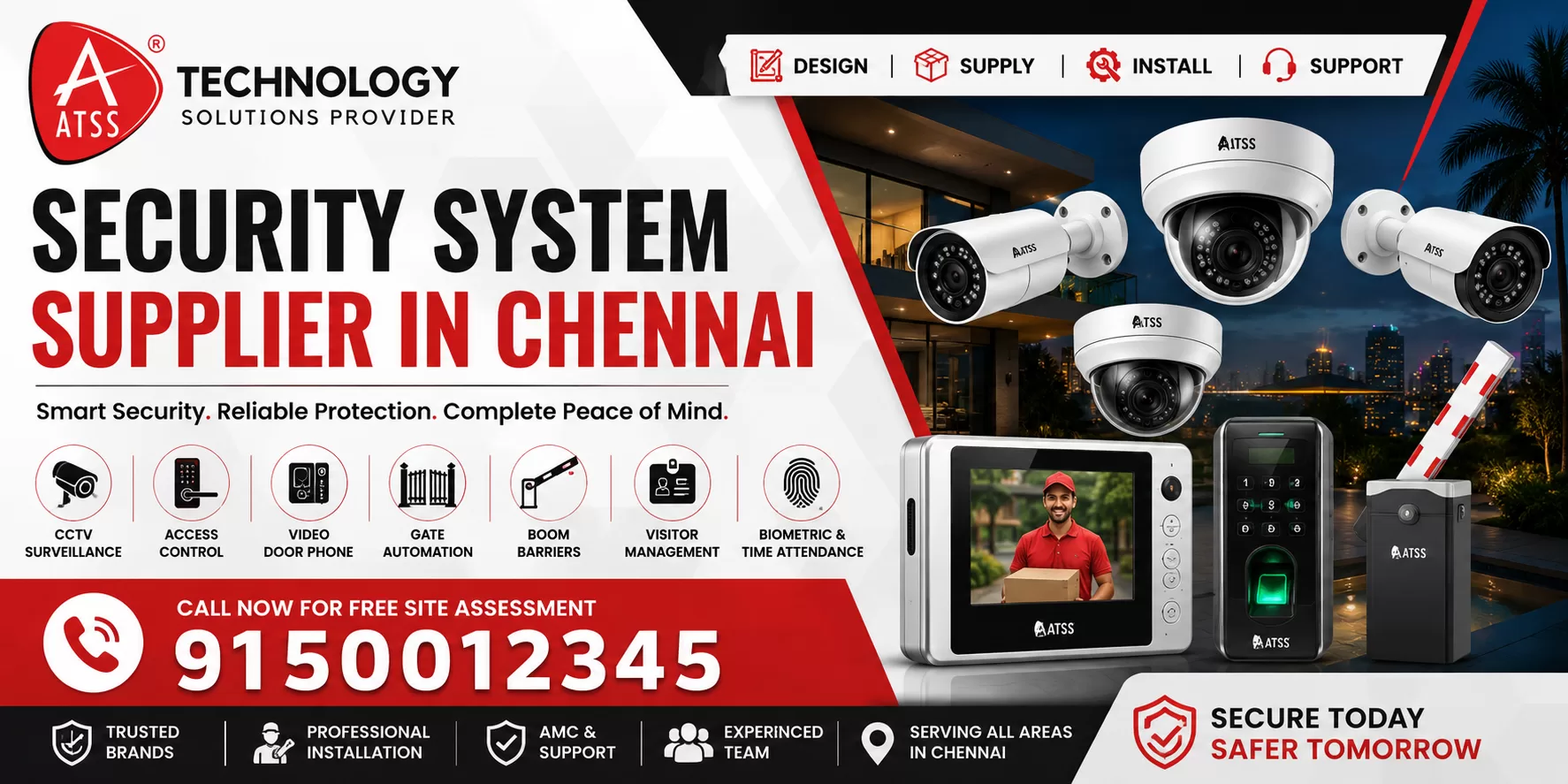 Security System Supplier in Chennai – ATSS CCTV, Access Control and Security Solutions