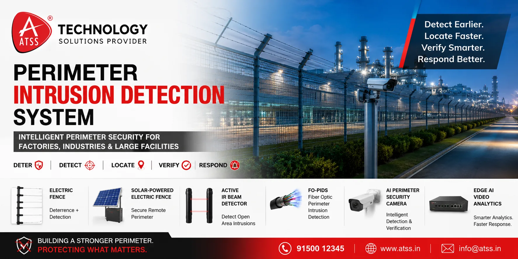 Perimeter Intrusion Detection System for Factory and Industrial Perimeter Security